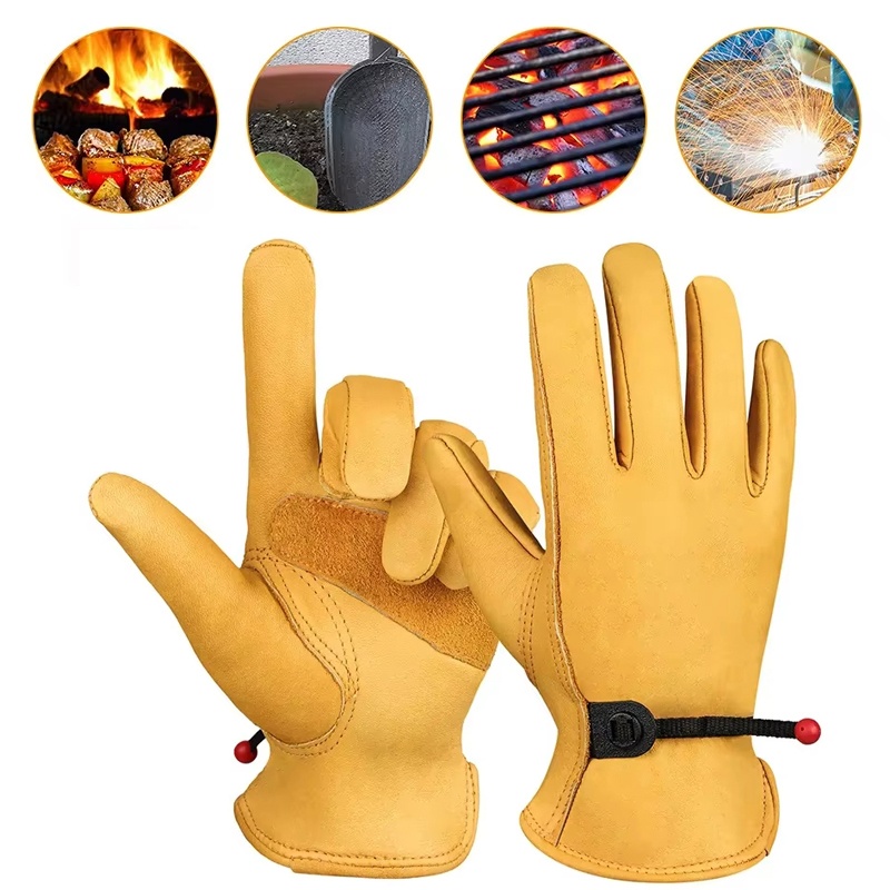 Gardening Tools Gloves - Gants en cuir pour hommes, gants