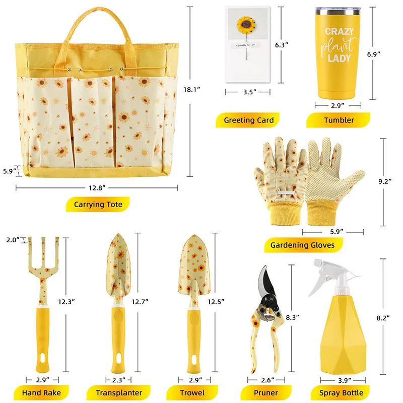 Gardening Tools Gloves - Ensemble d'outils de jardin durables, cadeau