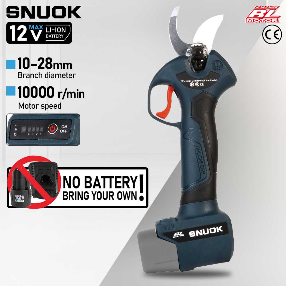 Gardening Tools Diy - SNUOK Cisailles électriques sans balais 12V