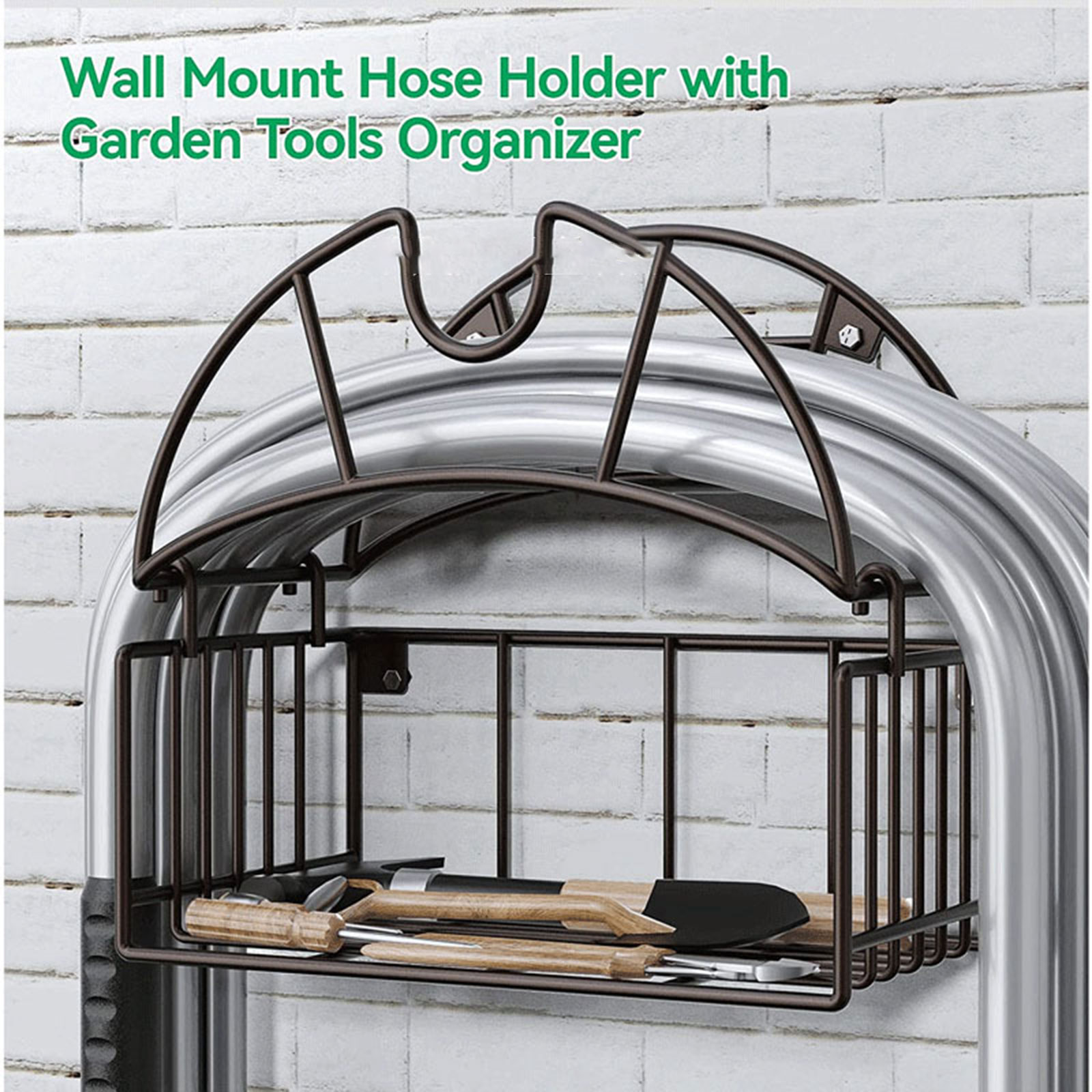 Gardening Tools Range - Support mural pour tuyau d'arrosage, avec
