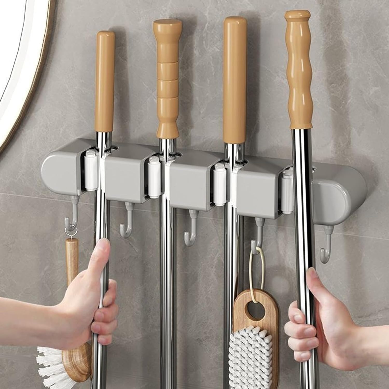 Support mural pour balai et se - Gardening Tools Range avis et prix