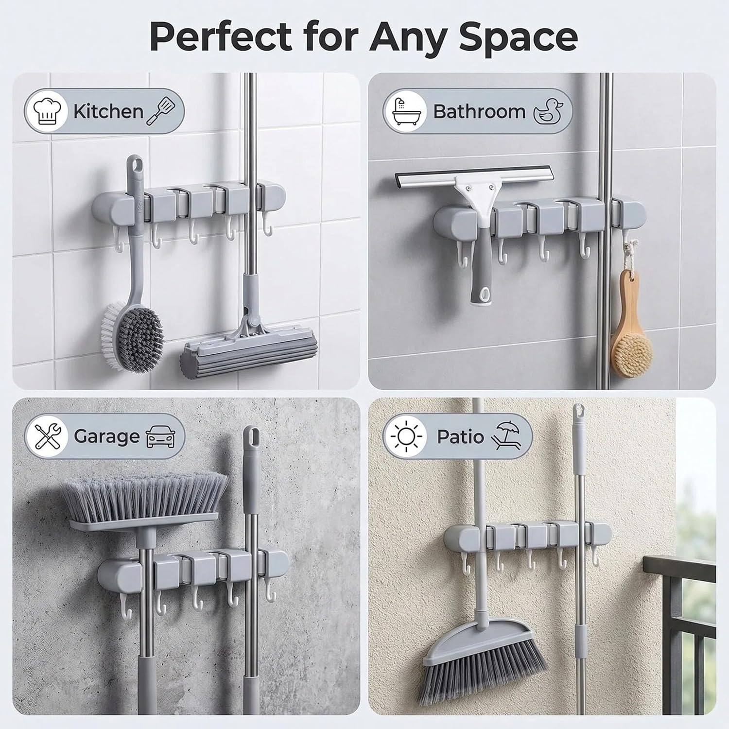 Support mural pour balai et se - Gardening Tools Range avis et prix