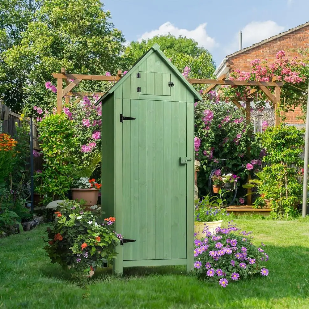 Abri de jardin vert clair : Ar - Gardening Tools Green avis et prix