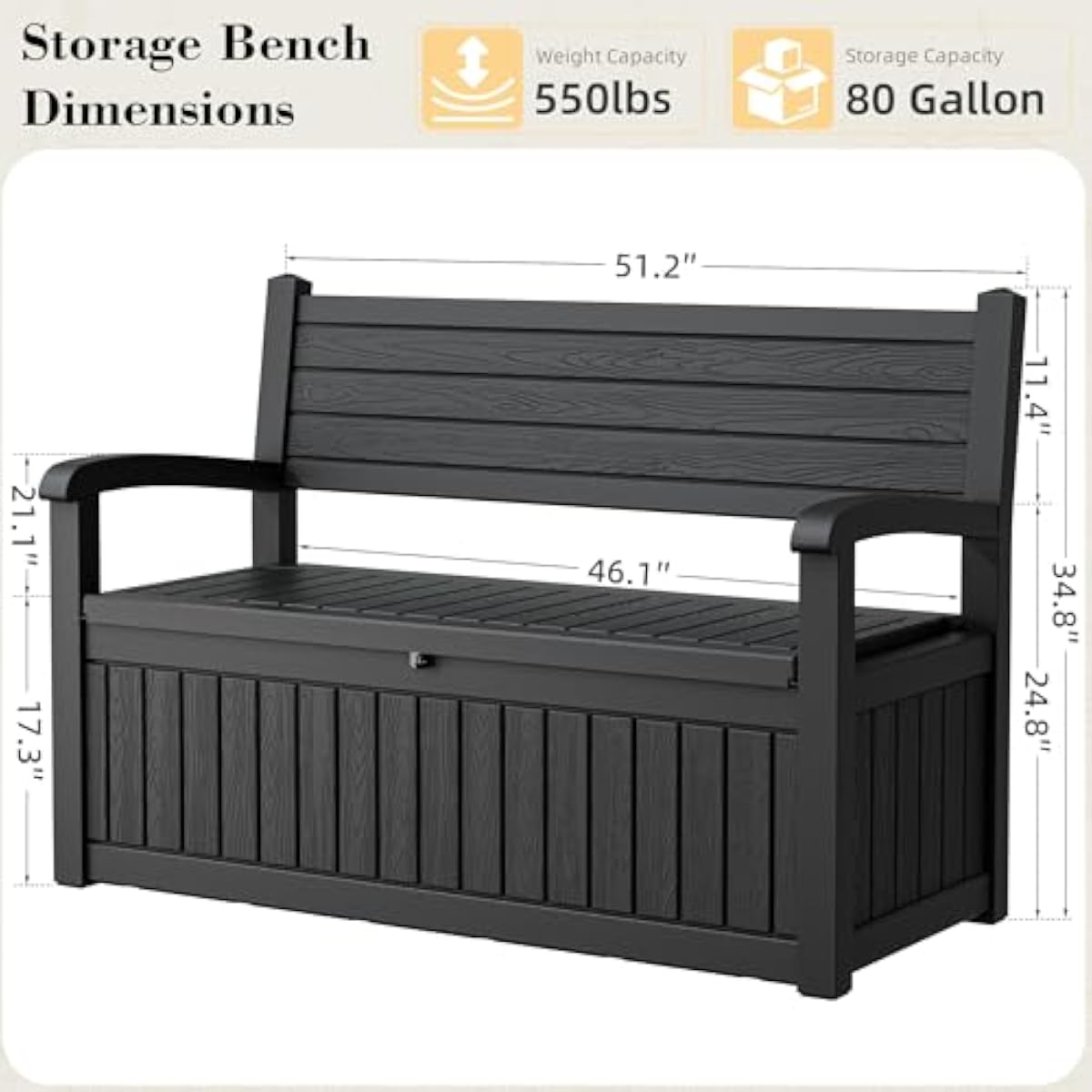 Banc de rangement extérieur de - Gardening Tools Box avis et prix