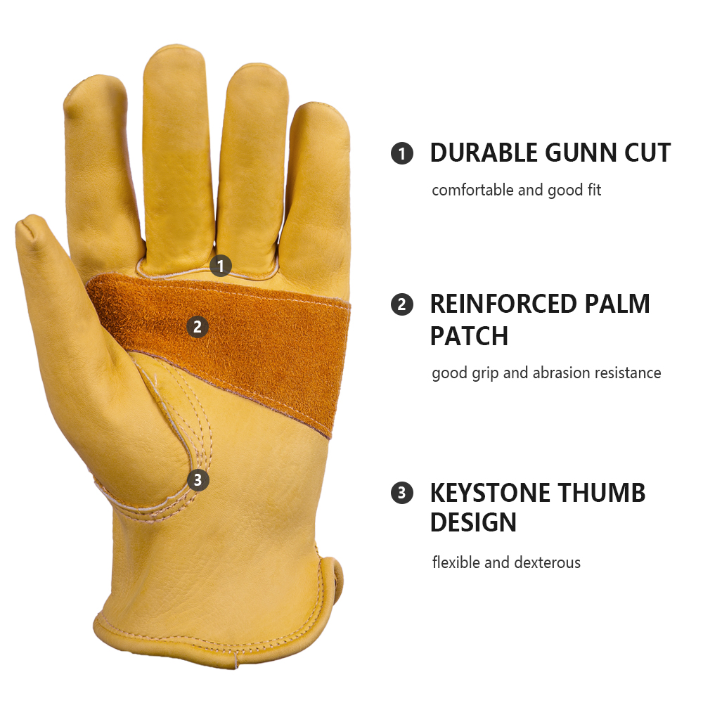 Gants en cuir pour hommes, gan - Gardening Tools Gloves avis et prix