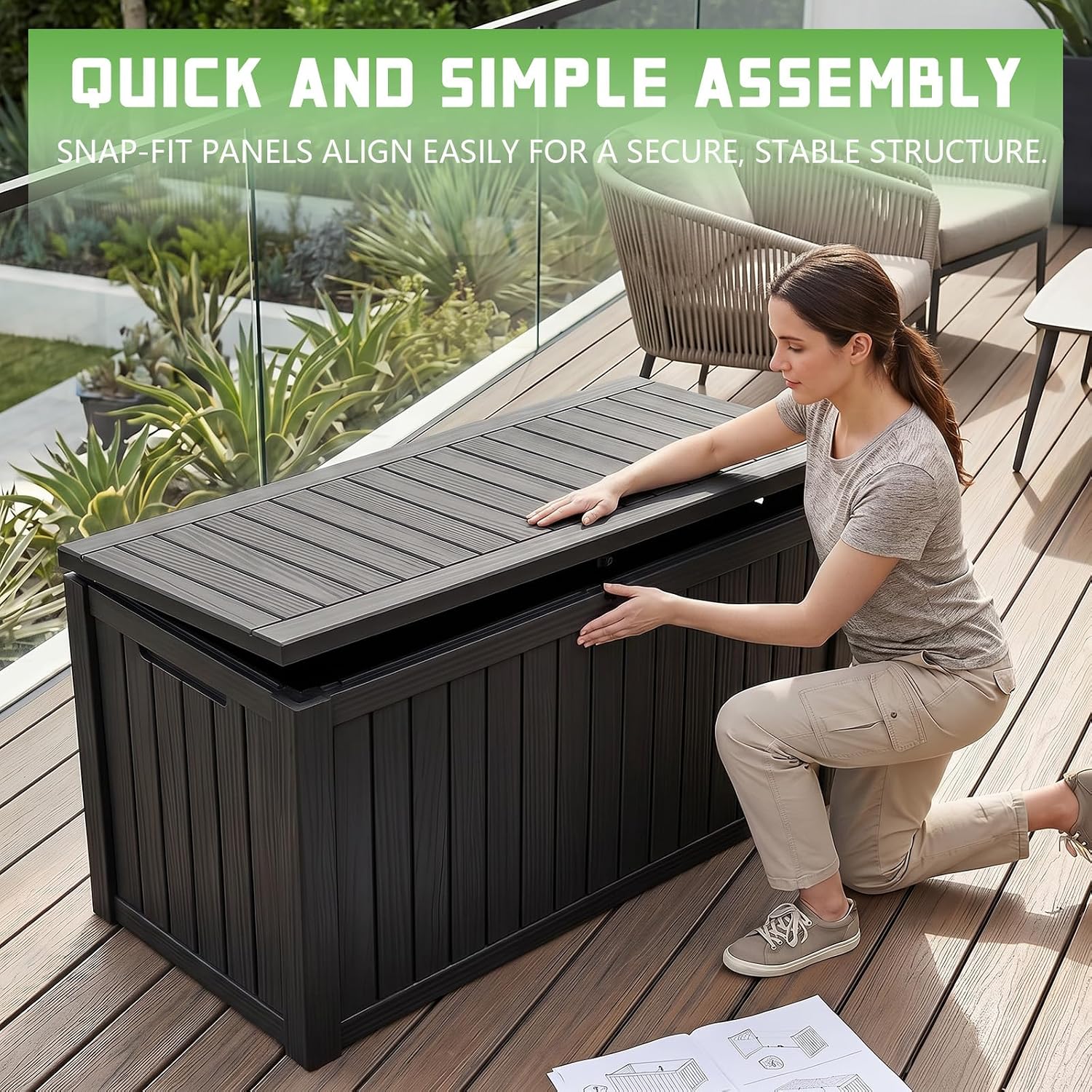 Boîte de rangement en résine v - Gardening Tools Box avis et prix