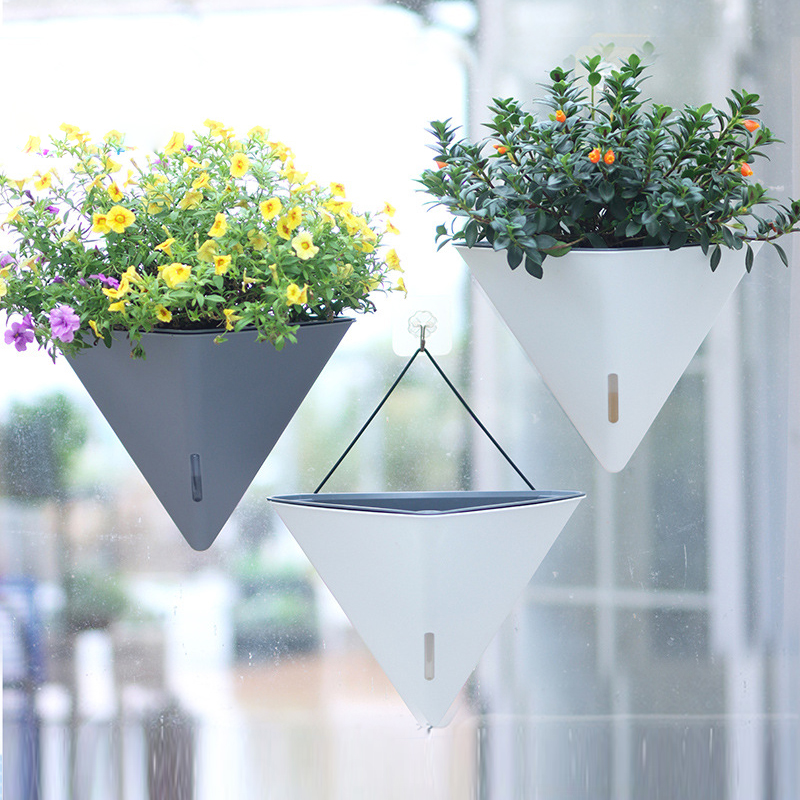 Pots de fleurs muraux triangul - Gardening Tools Green avis et prix