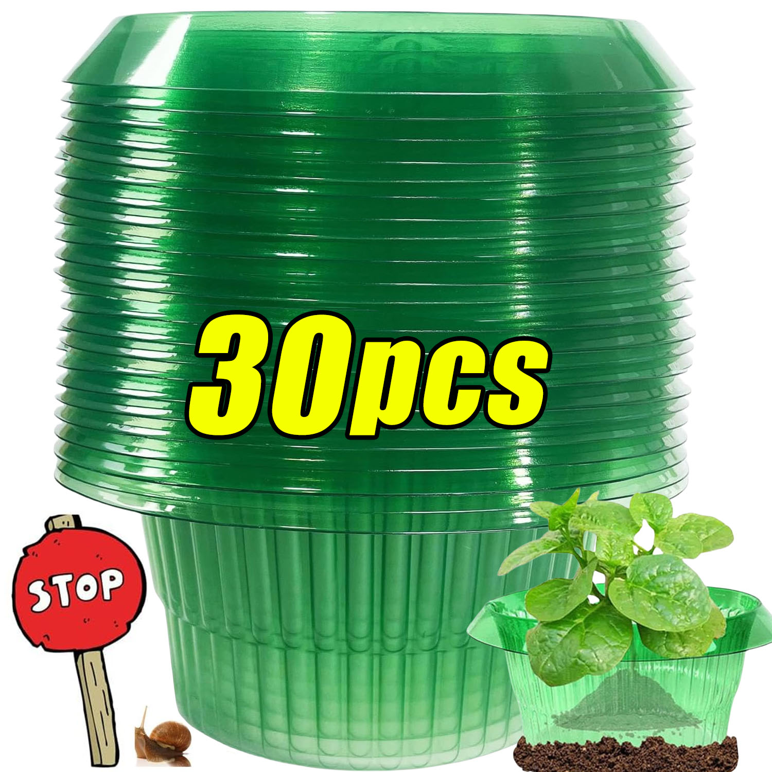 1/30 pièces Anneaux de protect - Gardening Tools Green avis et prix