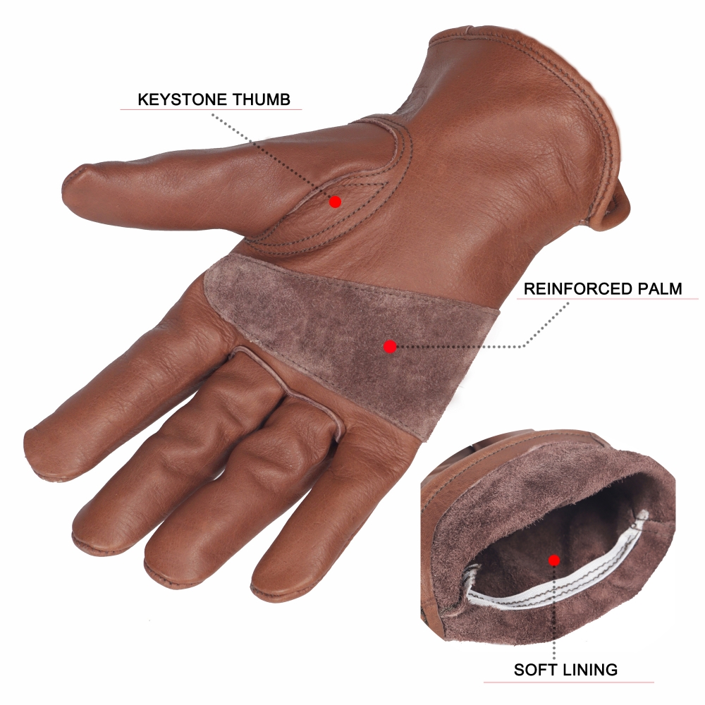 Gants de travail rétro en cuir - Gardening Tools Gloves avis et prix