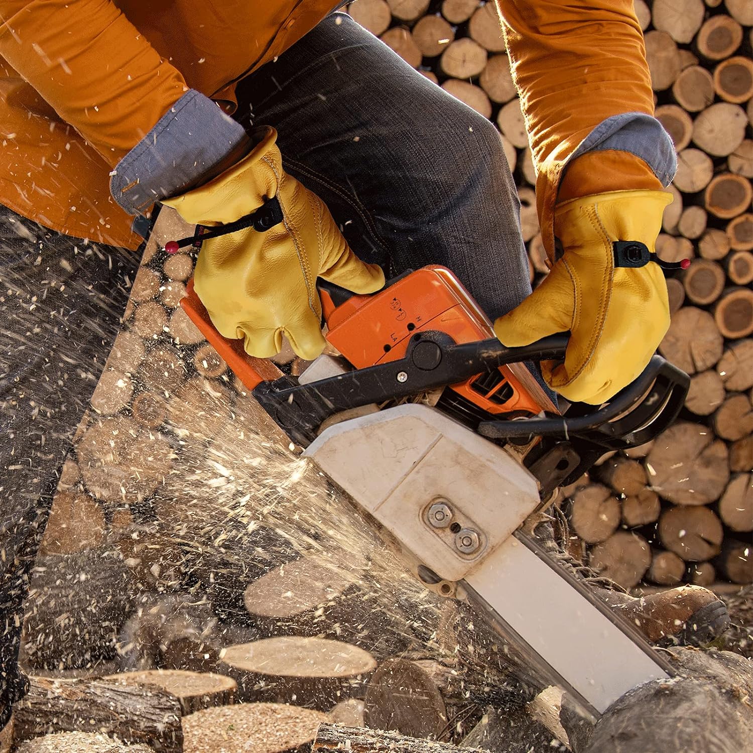 Gants de jardinage en cuir de  - Gardening Tools Gloves avis et prix