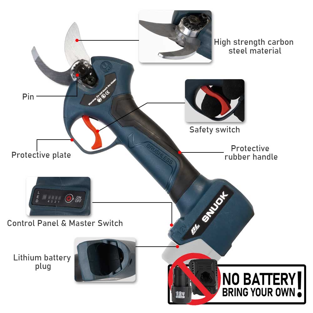 SNUOK Cisailles électriques sa - Gardening Tools Diy avis et prix