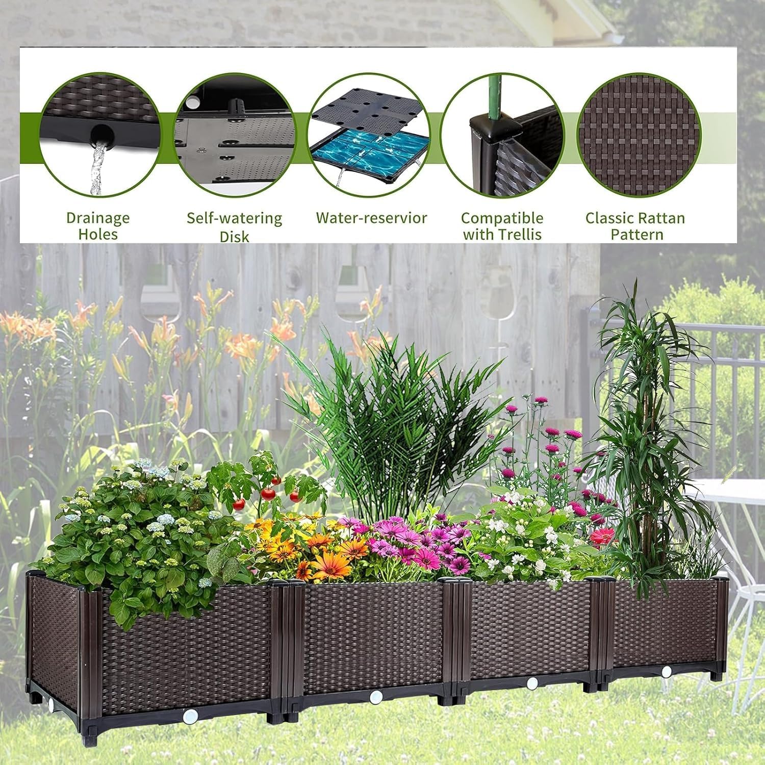 Bac de jardin surélevé auto-ar - Gardening Tools Green avis et prix