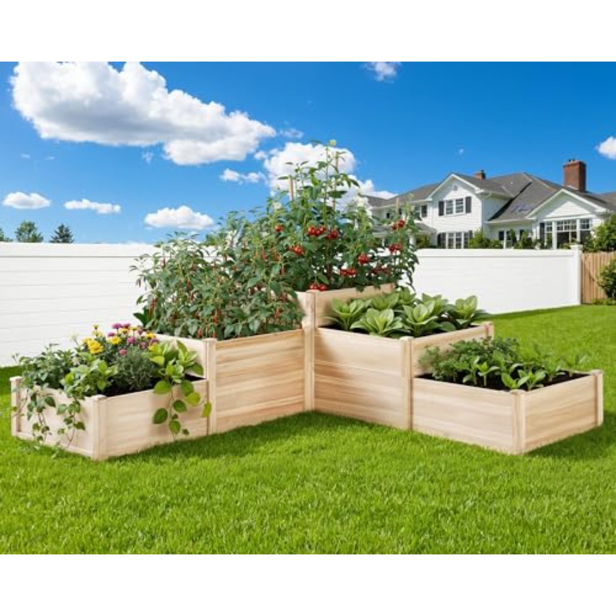 Bac de jardin surélevé à 3 niv - Gardening Tools Box avis et prix
