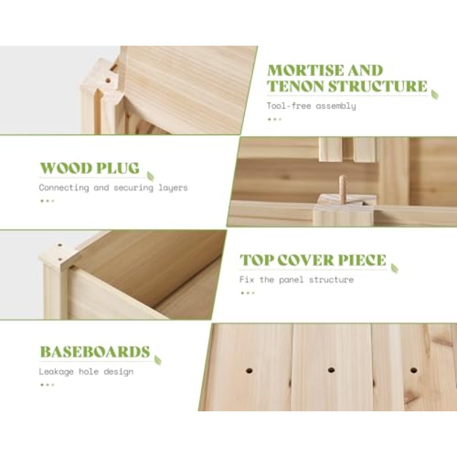 Bac de jardin surélevé à 3 niv - Gardening Tools Box avis et prix