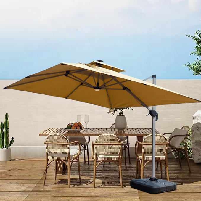 Parasol cantilever grande tail - Gardening Tools Big avis et prix